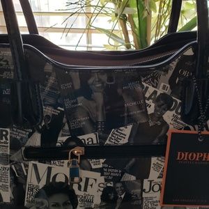 Michelle Obama large tote with matching single zip